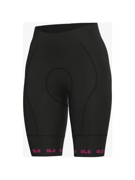 Spodenki rowerowe bez szelek Alé PR-E Strada logo fuksja XS czarne