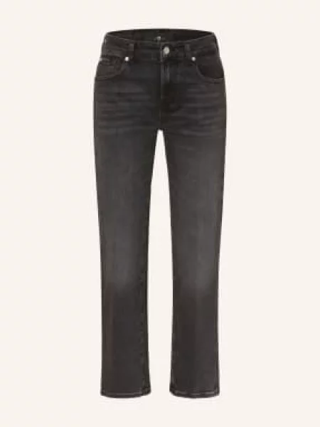 7 For All Mankind Proste Dżinsy Calie schwarz