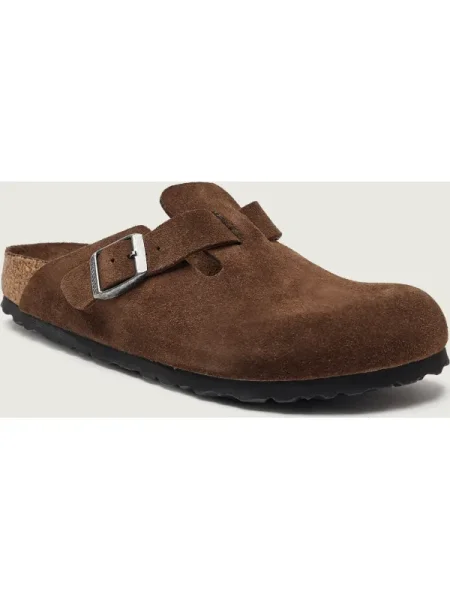 Birkenstock Papucs Boston BS | hasított bőr | narrow fit barna
