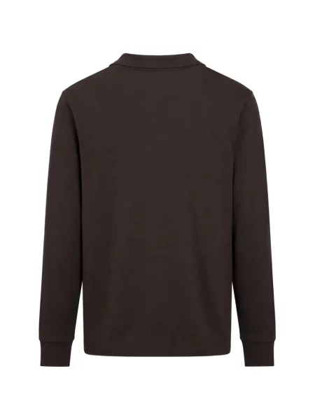 Lung tricou polo The Pull maro