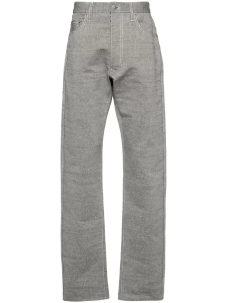 Blugi conici Maison Margiela conici cu autograf alb