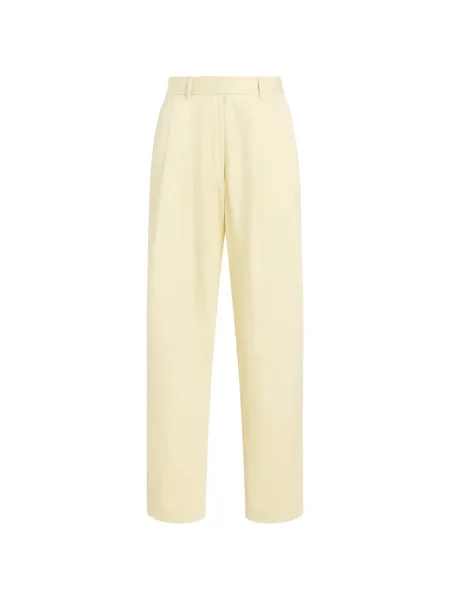 Pantaloni Proenza Schouler White Label plisate alb