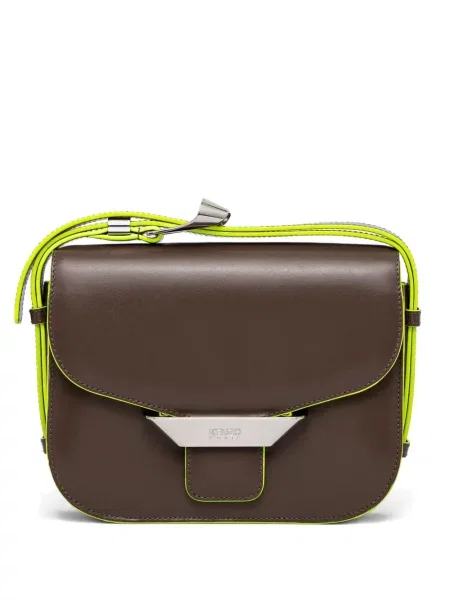 Geanta de piele Kenzo din piele maro