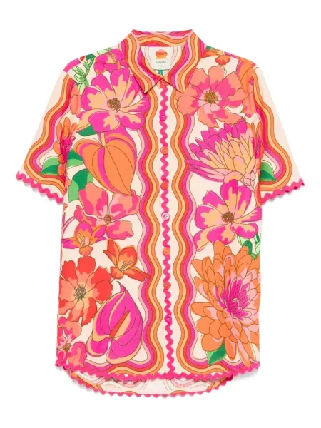 Koszula Farm Rio w kwiatki z nadrukiem