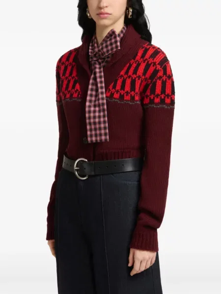 Cardigan Marni tricotate roșu