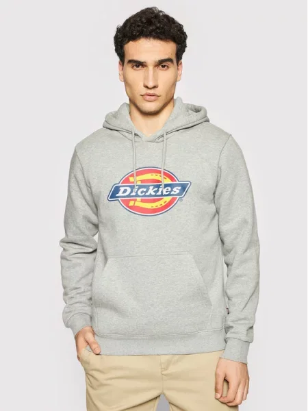 Dickies Mikina Icon Logo Šedá bílá
