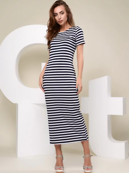 CARICA Сукня міді Білий/чорний біла