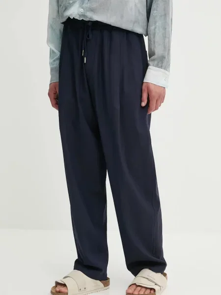 Volnene hlače IRO mornarsko modra