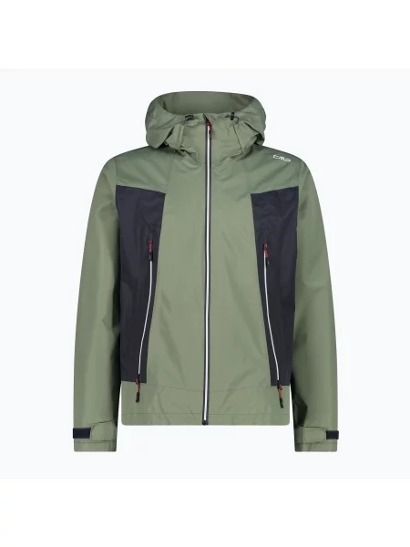 Bunda do deště CMP Fix Hood salvia zelená