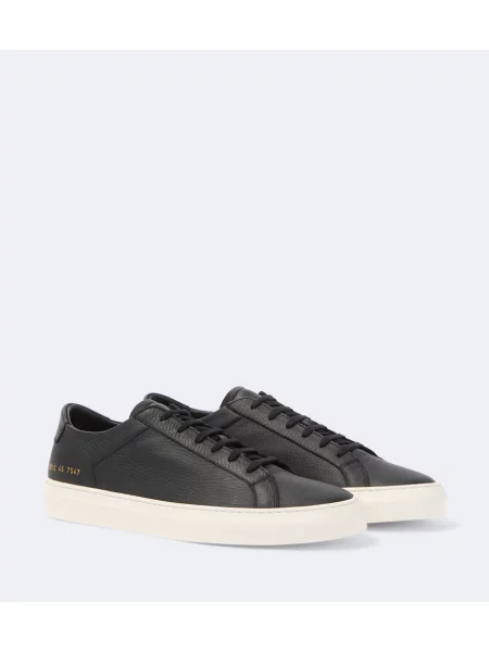 Sneakerși Common Projects din piele negru