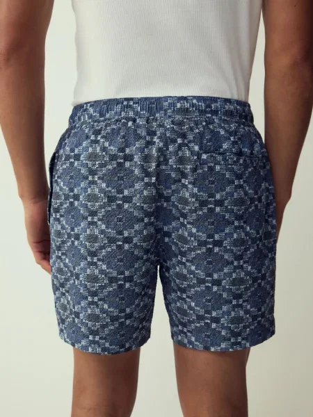 Next Șorturi de baie Navajo bleumarin / indigo / pastel albastru