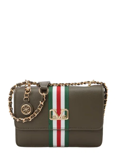 ITALIA Geantă de umăr kaki / roșu alb