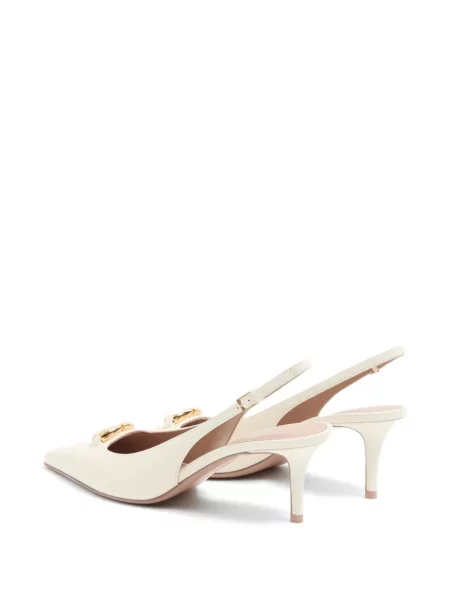 Pantofi cu toc Valentino Garavani slingback alb