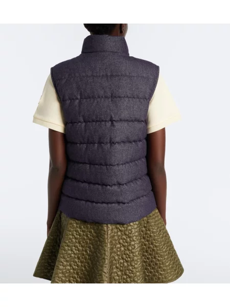 Vestă denim Moncler albastru