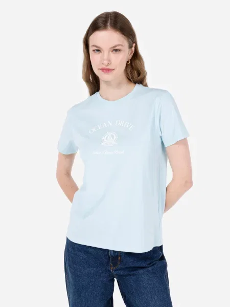 Футболка Colin's голубая