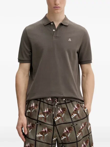 Tricou polo Marc O'polo cu autograf maro