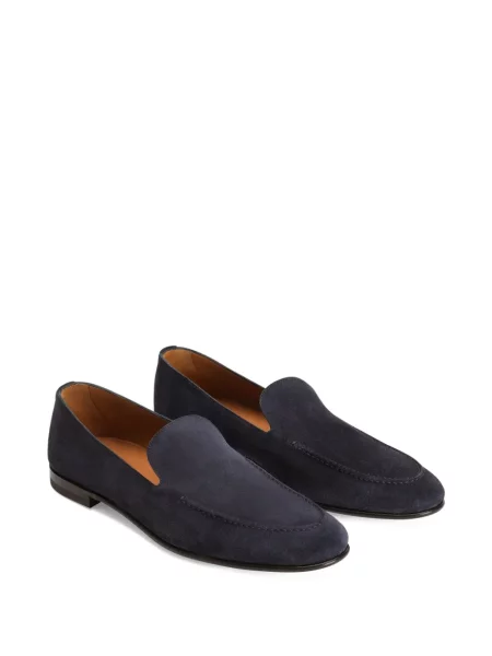 Pantofi loafer Dolce & Gabbana din piele de căprioară albastru