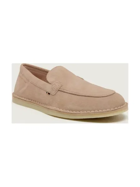 Tommy Hilfiger Pantofi loafer | piele întoarsă bej