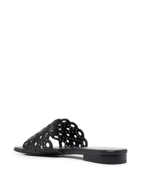 Sandale Twinset fără toc slip-on negru