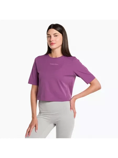 Дамска тениска Calvin Klein Knit amethyst виолетово