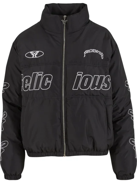 Felicious Geacă de primăvară-toamnă negru alb