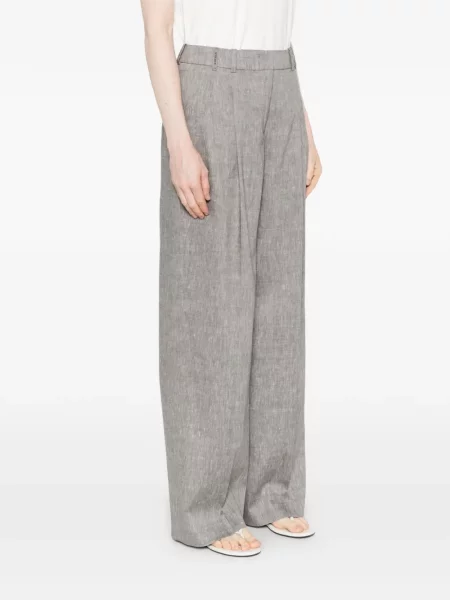 Pantaloni Peserico plisate gri