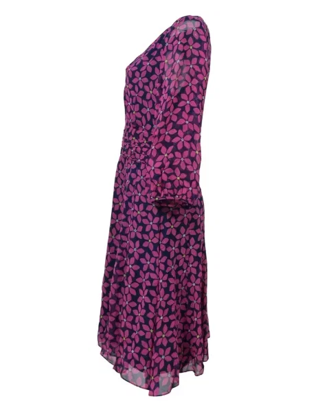 Rochie Dvf Diane Von Furstenberg cu imagine de costum albastru