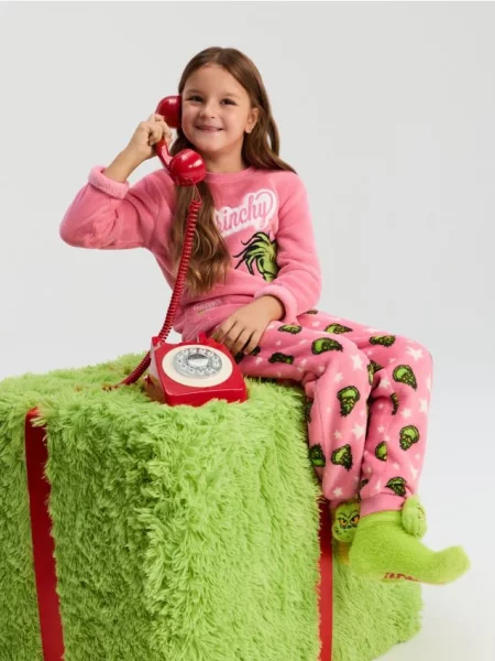 Sinsay Vánoční pyžamo Grinch růžová