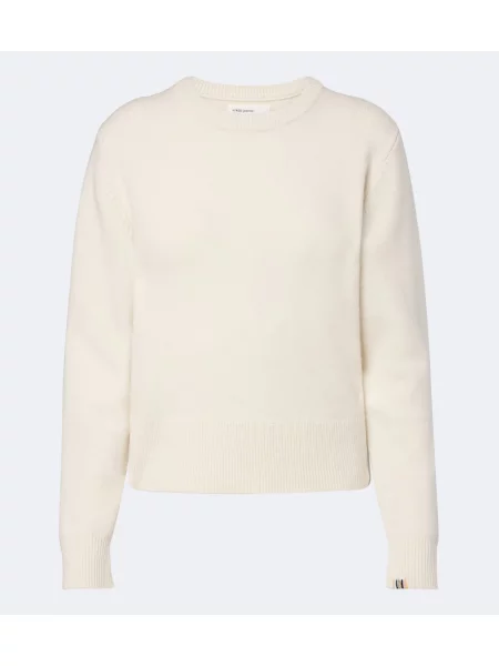 Pulover Extreme Cashmere din cașmir alb