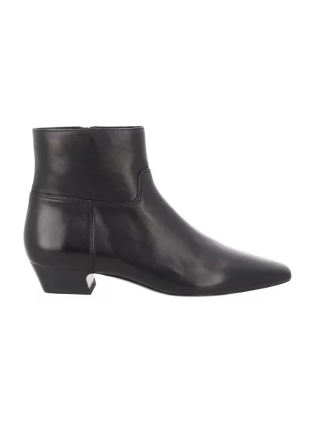 Botki Stuart Weitzman skórzane czarne