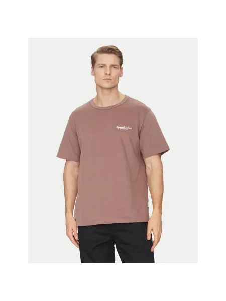 Jack&Jones Majica Boston Relaxed Fit rjava