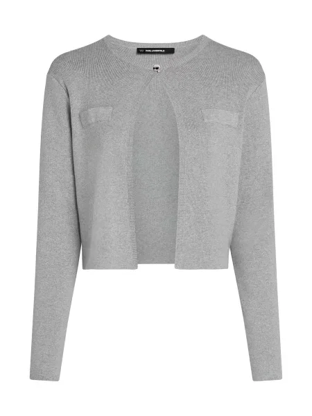 Karl Lagerfeld Geacă tricotată gri