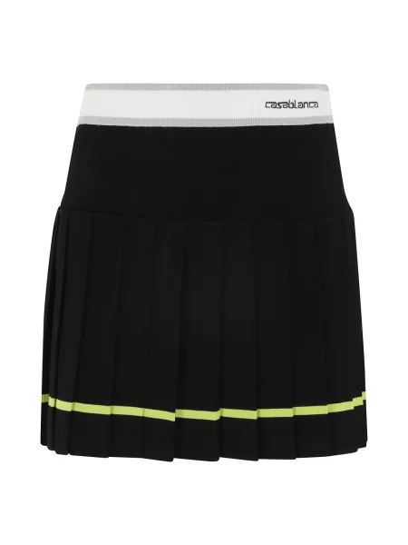 Spódnica plisowana Casablanca w paski czarna