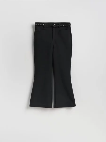 Reserved Pantaloni cu o decorativă negru