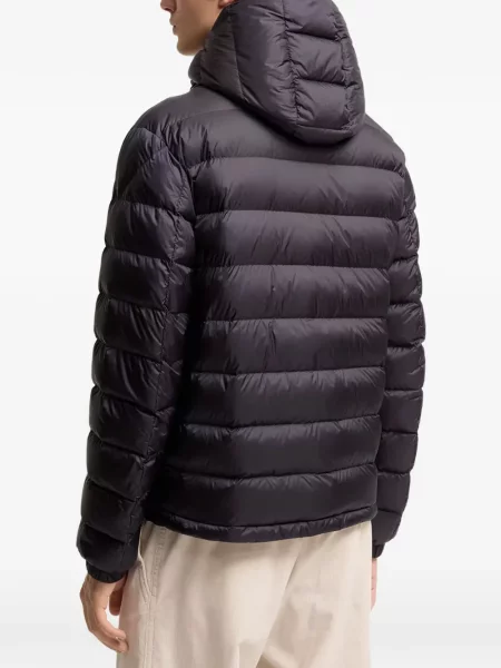 Geacă Moncler cu glugă negru