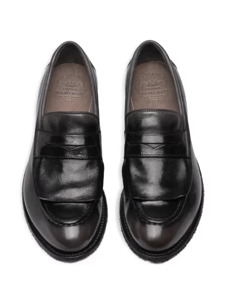 Pantofi loafer Officine Creative din piele negru