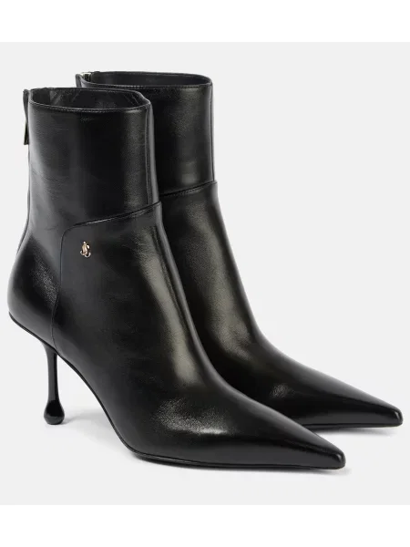 Cizme scurte Jimmy Choo din piele negru