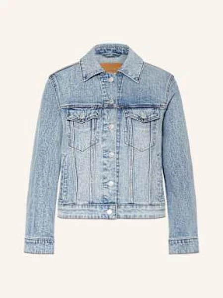 Gant Džínová Bunda semi light blue brok modrá