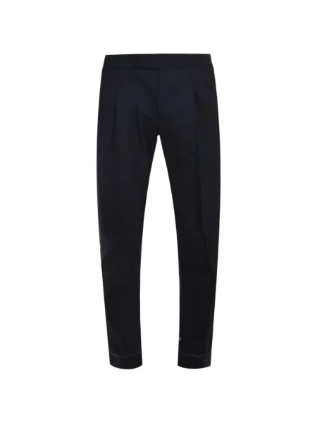 Pantaloni Brioni de lână albastru