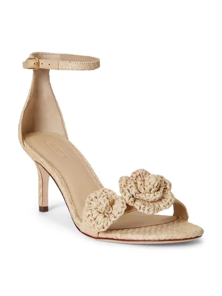 Lauren Ralph Lauren sandále na vysokom Allie M Flwr béžová