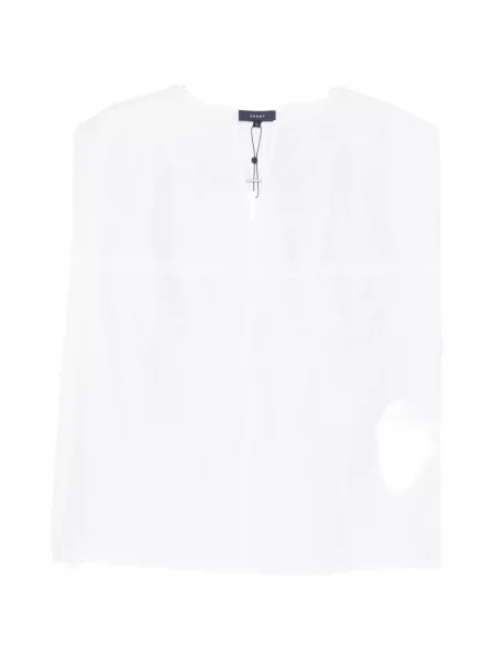 Bluzka Soeur z dekoltem w serek biała