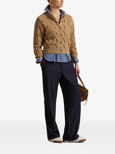 Căciulă Polo Ralph Lauren cu broderie tricotate de costum albastru