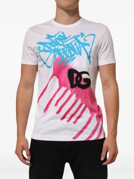 Tricou Dolce & Gabbana cu imagine alb