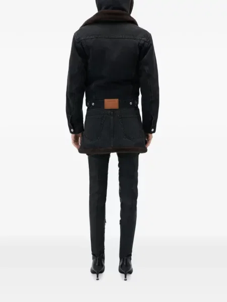 Geacă de blugi Alexander Wang nurcă negru