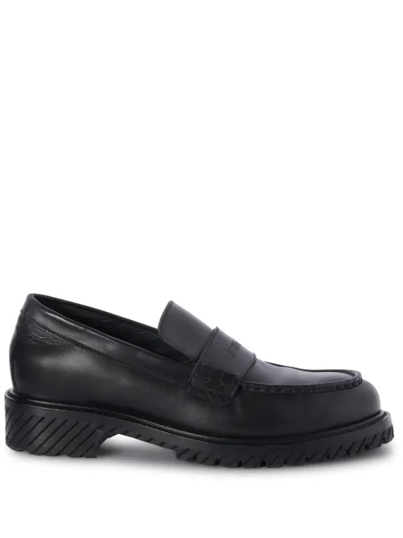 OFF-WHITE De piele pantofi loafer alb