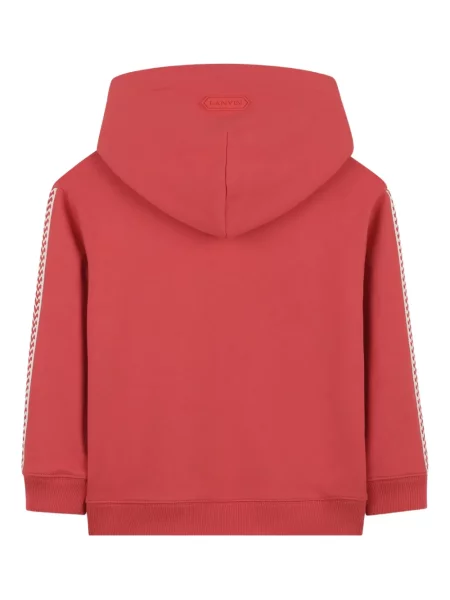 Bluza z kapturem dziecięca Lanvin Enfant czerwona