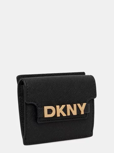 Шкіряний гаманець Dkny чорний