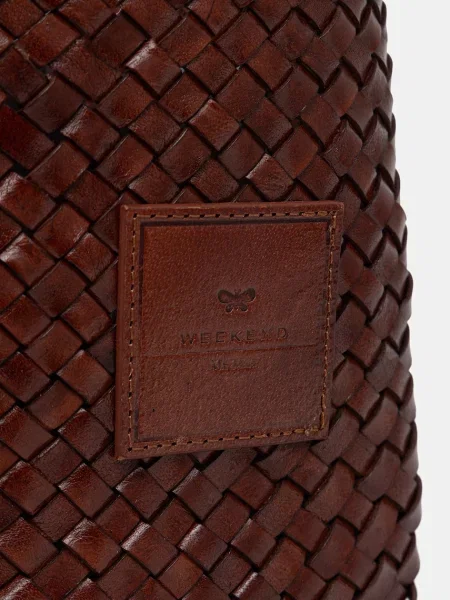 Кожаная сумка шоппер Weekend Max Mara