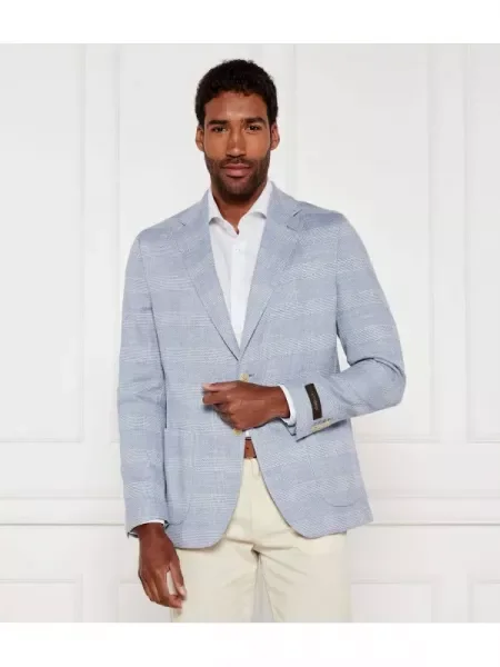 Windsor Sacou 13 Giorno | Shaped fit | cu adaos de in albastru