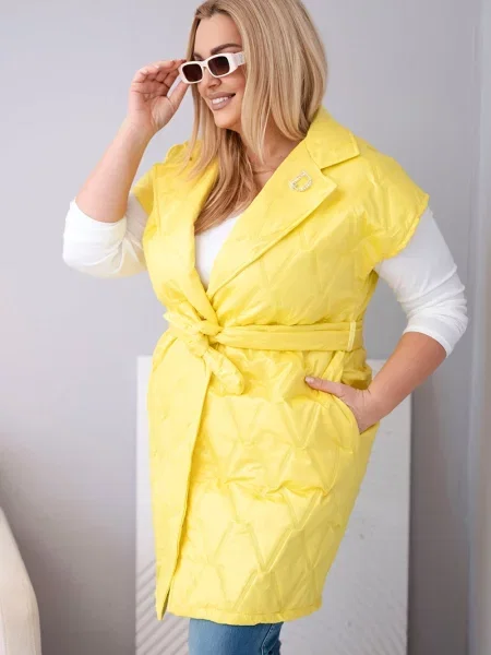 Pikowana kamizelka Kesi Włoski niebieska